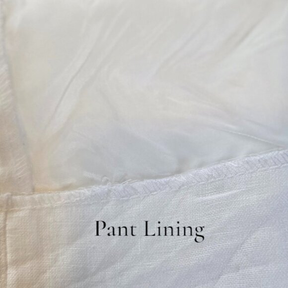 Bar III Size 33W 30L Men's Linen Pants Lined Slim Fit White - Picture 13 of 13